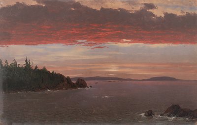 Schoodic Peninsula from Mount Desert at Sunrise by Frederic Edwin Church